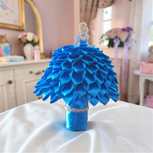 Hamupipőke ihlette kék hercegnős örökrózsa csokor - ovis ballagási csokor - Meska.hu