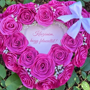 Szív alakú örökrózsa box - �Köszönöm, hogy felneveltél!� � Anyák napi ajándék, Otthon & Életmód, Virágdekoráció, Virágok, Virágbox, Virágkötés, MESKA
