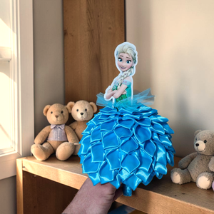 Elza ovis ballagó csokor � hercegnős szatén virágcsokor, egyedi kézműves ajándék kislányoknak - otthon & életmód - virágdekoráció - virágok - virágcsokor - Meska.hu