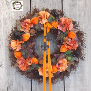 Őszi Kontraszt Kopogtató - otthon & életmód - dekoráció - ajtó- és ablak dekoráció - ajtódísz & kopogtató - Meska.hu