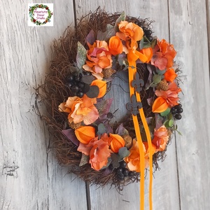 Őszi Kontraszt Kopogtató - otthon & életmód - dekoráció - ajtó- és ablak dekoráció - ajtódísz & kopogtató - Meska.hu