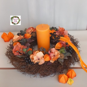 Őszi Kontraszt Kopogtató - otthon & életmód - dekoráció - ajtó- és ablak dekoráció - ajtódísz & kopogtató - Meska.hu