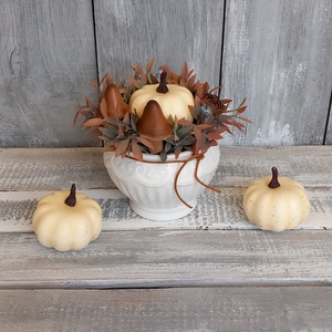   Őszi Gombák Ünneplőben  - Őszi Asztaldísz/ Dísztökös Asztaldísz /Őszi Gombás Asztaldísz - otthon & életmód - dekoráció - asztal és polc dekoráció - asztaldísz - Meska.hu