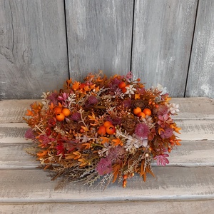 Színes Ősz - Őszi Kopogtató/Őszi Falidísz/ Őszi Koszorú/Bogyós Ajtódísz/Őszi Ajtódísz - otthon & életmód - dekoráció - ajtó- és ablak dekoráció - ajtódísz & kopogtató - Meska.hu