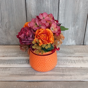   Ősz Narancssárgában - Őszi Asztaldísz/ Virágos Asztaldísz/ Bogyós Asztaldísz - otthon & életmód - dekoráció - asztal és polc dekoráció - asztaldísz - Meska.hu