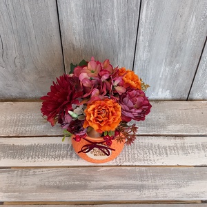   Ősz Narancssárgában - Őszi Asztaldísz/ Virágos Asztaldísz/ Bogyós Asztaldísz - otthon & életmód - dekoráció - asztal és polc dekoráció - asztaldísz - Meska.hu