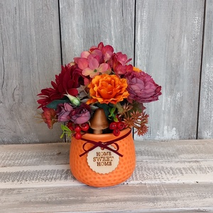   Ősz Narancssárgában - Őszi Asztaldísz/ Virágos Asztaldísz/ Bogyós Asztaldísz - Meska.hu