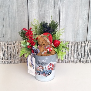   Kedvenc Mackó Karácsonya - Karácsonyi Asztaldísz/Macis Asztaldísz/Téli Asztaldísz - Meska.hu