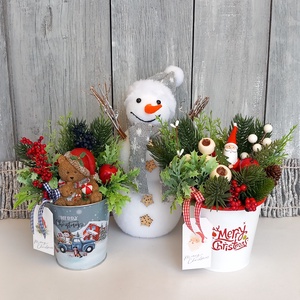   Kedvenc Mackó Karácsonya - Karácsonyi Asztaldísz/Macis Asztaldísz/Téli Asztaldísz - otthon & életmód - dekoráció - asztal és polc dekoráció - asztaldísz - Meska.hu