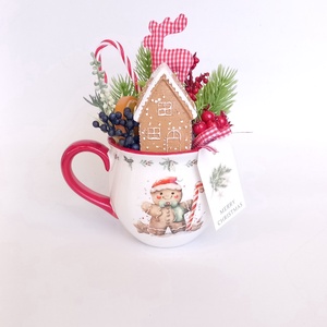   Mézi Bögre - Karácsonyi Asztaldísz/Téli Asztaldísz/Bögrés Asztaldísz - Meska.hu