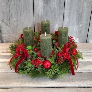 Rusztikus Advent- Adventi Koszorú - Meska.hu