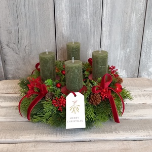 Rusztikus Advent- Adventi Koszorú - karácsony - adventi díszek - adventi koszorú - Meska.hu