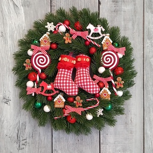 Mesés Karácsony Vár- Karácsonyi Kopogtató/Téli Kopogtató /Téli Ajtódísz/Karácsonyi Ajtódísz/Falidísz/ - karácsony - karácsonyi lakásdekoráció - karácsonyi ajtódíszek - Meska.hu