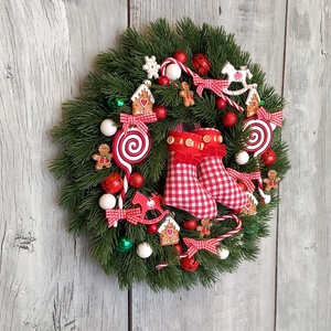 Mesés Karácsony Vár- Karácsonyi Kopogtató/Téli Kopogtató /Téli Ajtódísz/Karácsonyi Ajtódísz/Falidísz/ - karácsony - karácsonyi lakásdekoráció - karácsonyi ajtódíszek - Meska.hu