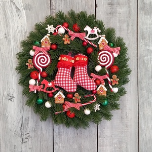 Mesés Karácsony Vár- Karácsonyi Kopogtató/Téli Kopogtató /Téli Ajtódísz/Karácsonyi Ajtódísz/Falidísz/ - karácsony - karácsonyi lakásdekoráció - karácsonyi ajtódíszek - Meska.hu