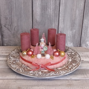 Karácsonyi Csillogás- Adventi Koszorú - karácsony - adventi díszek - adventi koszorú - Meska.hu