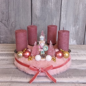 Karácsonyi Csillogás- Adventi Koszorú, Karácsony, Adventi díszek, Adventi koszorú, Virágkötés, MESKA