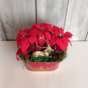   Aranyszarvas Legendája - Karácsonyi Asztaldísz/Ünnepi Asztaldísz/Téli Asztaldísz - otthon & életmód - dekoráció - asztal és polc dekoráció - asztaldísz - Meska.hu