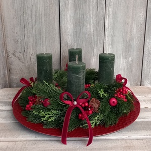 Rusztikus Advent - Adventi Koszorú - karácsony - adventi díszek - adventi koszorú - Meska.hu