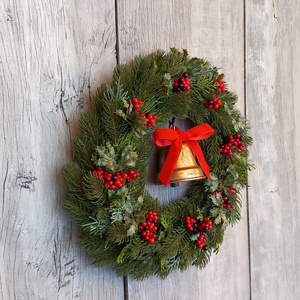 Karácsonyi Csengettyű - Karácsonyi Kopogtató/Téli Kopogtató /Téli Ajtódísz/Karácsonyi Ajtódísz/Falidísz/ - karácsony - karácsonyi lakásdekoráció - karácsonyi ajtódíszek - Meska.hu