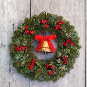 Karácsonyi Csengettyű - Karácsonyi Kopogtató/Téli Kopogtató /Téli Ajtódísz/Karácsonyi Ajtódísz/Falidísz/ - Meska.hu