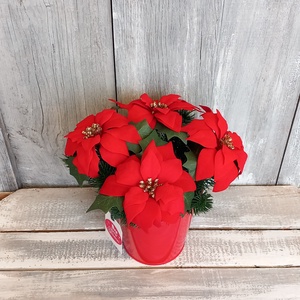   Mikulásvirágok Ünnepe - Karácsonyi Asztaldísz/Ünnepi Asztaldísz/Téli Asztaldísz - otthon & életmód - dekoráció - asztal és polc dekoráció - asztaldísz - Meska.hu