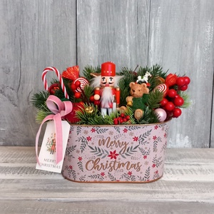   Mesés Ünnep - Karácsonyi Asztaldísz/Ünnepi Asztaldísz/Téli Asztaldísz, Otthon & Életmód, Dekoráció, Asztal és polc dekoráció, Asztaldísz, Virágkötés, MESKA