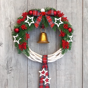 Karácsonyi Csillagok - Karácsonyi Kopogtató/Téli Kopogtató /Téli Ajtódísz/Karácsonyi Ajtódísz/Falidísz/ - karácsony - karácsonyi lakásdekoráció - karácsonyi ajtódíszek - Meska.hu