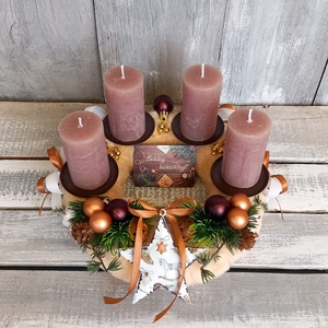 Boldog Karácsonyt- Adventi Koszorú - karácsony - adventi díszek - adventi koszorú - Meska.hu