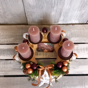 Boldog Karácsonyt- Adventi Koszorú - karácsony - adventi díszek - adventi koszorú - Meska.hu