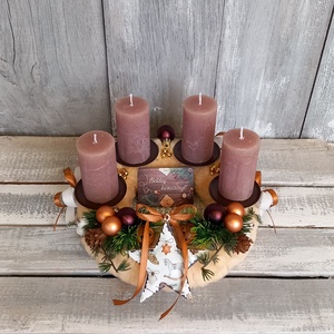 Boldog Karácsonyt- Adventi Koszorú - karácsony - adventi díszek - adventi koszorú - Meska.hu