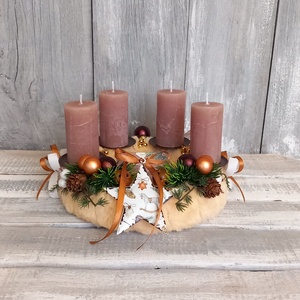 Boldog Karácsonyt- Adventi Koszorú, Karácsony, Adventi díszek, Adventi koszorú, Virágkötés, MESKA