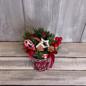   Kedves Karácsony - Karácsonyi Asztaldísz/Ünnepi Asztaldísz/Téli Asztaldísz - otthon & életmód - dekoráció - asztal és polc dekoráció - asztaldísz - Meska.hu