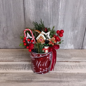   Kedves Karácsony - Karácsonyi Asztaldísz/Ünnepi Asztaldísz/Téli Asztaldísz - otthon & életmód - dekoráció - asztal és polc dekoráció - asztaldísz - Meska.hu