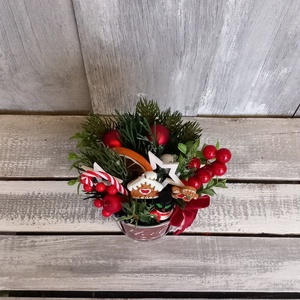   Kedves Karácsony - Karácsonyi Asztaldísz/Ünnepi Asztaldísz/Téli Asztaldísz - otthon & életmód - dekoráció - asztal és polc dekoráció - asztaldísz - Meska.hu