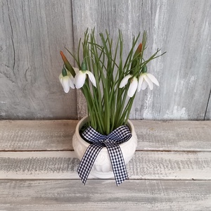  Kedves Hóvirágok -Hóvirágos Asztaldísz/Téli Asztaldísz/Virágos Asztaldísz - otthon & életmód - dekoráció - asztal és polc dekoráció - asztaldísz - Meska.hu