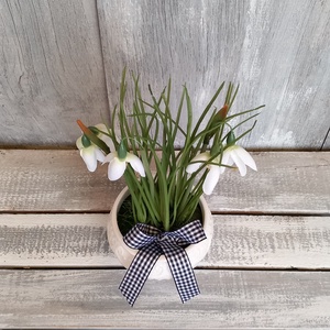  Kedves Hóvirágok -Hóvirágos Asztaldísz/Téli Asztaldísz/Virágos Asztaldísz - otthon & életmód - dekoráció - asztal és polc dekoráció - asztaldísz - Meska.hu