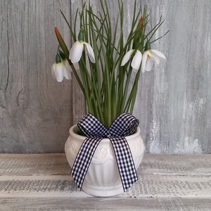  Kedves Hóvirágok -Hóvirágos Asztaldísz/Téli Asztaldísz/Virágos Asztaldísz - otthon & életmód - dekoráció - asztal és polc dekoráció - asztaldísz - Meska.hu