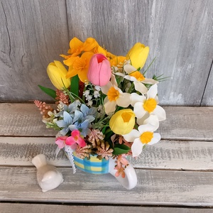  Egy Nagybögrényi Tavasz  - Tavaszi Asztaldísz/Tulipános Asztaldísz/Virágos Asztaldísz - otthon & életmód - dekoráció - asztal és polc dekoráció - asztaldísz - Meska.hu