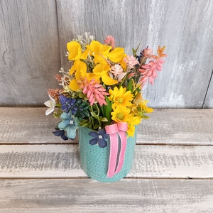  Színes Tavasz  - Tavaszi Asztaldísz/Virágos Asztaldísz - otthon & életmód - dekoráció - asztal és polc dekoráció - asztaldísz - Meska.hu