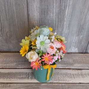  Üde Virágok  - Tavaszi Asztaldísz/Virágos Asztaldísz - otthon & életmód - dekoráció - asztal és polc dekoráció - asztaldísz - Meska.hu