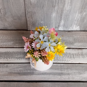  Szeretet-Szív Virágai  - Tavaszi Asztaldísz/Virágos Asztaldísz/Köszöntő Virágdísz - otthon & életmód - dekoráció - asztal és polc dekoráció - asztaldísz - Meska.hu