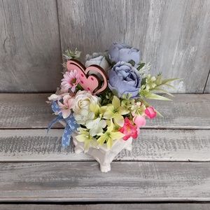  Kedves Virágok  - Tavaszi Asztaldísz/Virágos Asztaldísz/Köszöntő Virágdísz - otthon & életmód - dekoráció - asztal és polc dekoráció - asztaldísz - Meska.hu