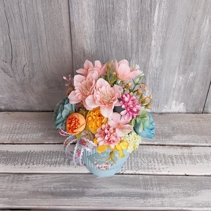 VirágHarmónia  - Tavaszi Asztaldísz/Virágos Asztaldísz/Köszöntő Asztaldísz - otthon & életmód - dekoráció - Meska.hu