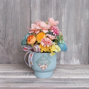 VirágHarmónia  - Tavaszi Asztaldísz/Virágos Asztaldísz/Köszöntő Asztaldísz, Otthon & Életmód, Dekoráció, Virágdekoráció, Virágdíszek, Asztali virágdísz, Virágkötés, MESKA