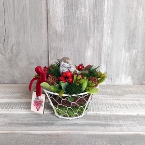 Kismadár Csipkebogyói  - Téli Asztaldísz/Asztaldekoráció/Köszöntő Asztaldísz, Otthon & Életmód, Dekoráció, Asztal és polc dekoráció, Asztaldísz, Virágkötés, MESKA