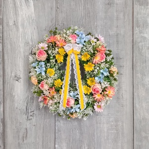 VirágSokadalom- Virágos Kopogtató/ Tavaszi Kopogtató /Nyári Ajtódísz/Ajtódísz /Falidísz/ - otthon & életmód - dekoráció - ajtó- és ablak dekoráció - ajtódísz & kopogtató - Meska.hu