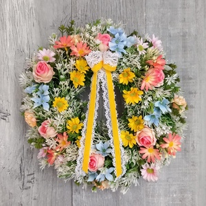 VirágSokadalom- Virágos Kopogtató/ Tavaszi Kopogtató /Nyári Ajtódísz/Ajtódísz /Falidísz/ - otthon & életmód - dekoráció - ajtó- és ablak dekoráció - ajtódísz & kopogtató - Meska.hu