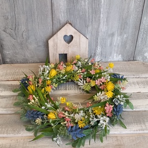 Kopogtass Tavasz- Virágos Kopogtató/ Tavaszi Kopogtató /Ajtódísz /Falidísz/Koszorú - otthon & életmód - dekoráció - ajtó- és ablak dekoráció - ajtódísz & kopogtató - Meska.hu