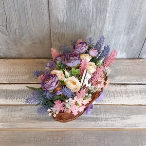 Egy Kosárnyi Virág  - /Tavaszi Asztaldísz/Nyári Asztaldísz/Virágos Asztaldísz/Köszöntő Asztaldísz - otthon & életmód - virágdekoráció - virágdíszek - virágdísz kaspóban - Meska.hu